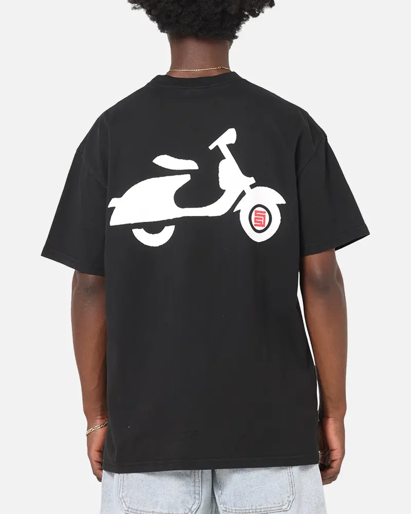 S Double Ultra Glide T-Shirt Washed Black 1