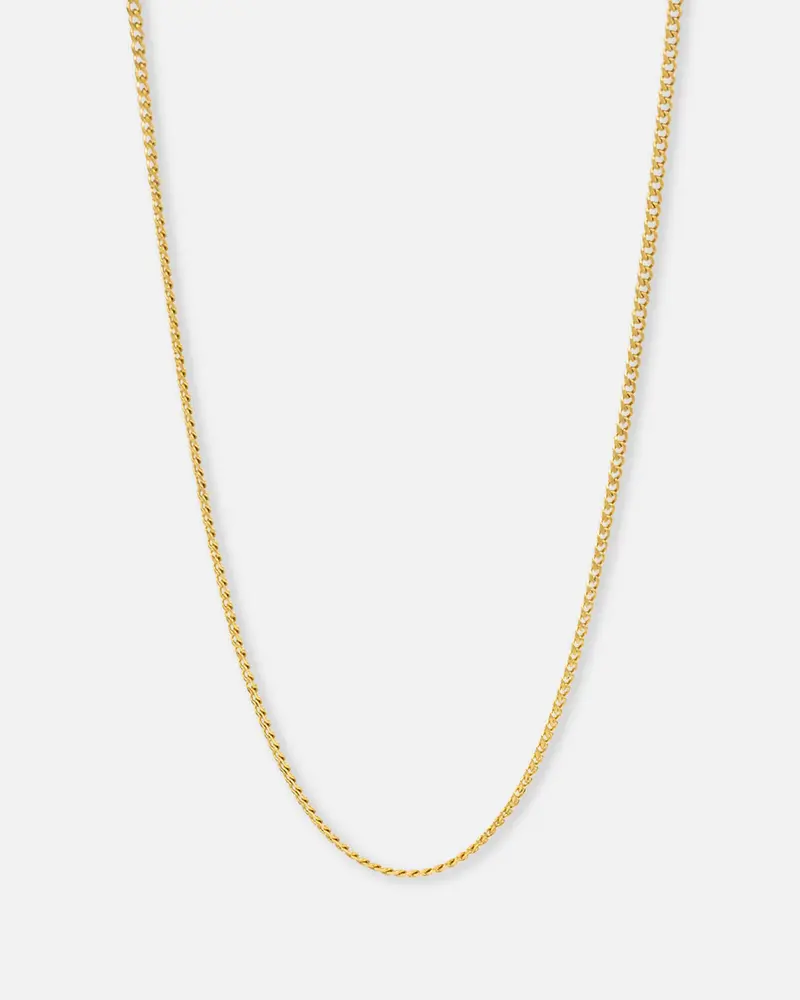 Saint Morta 2.7Mm Diamond Curb Chain Gold 1