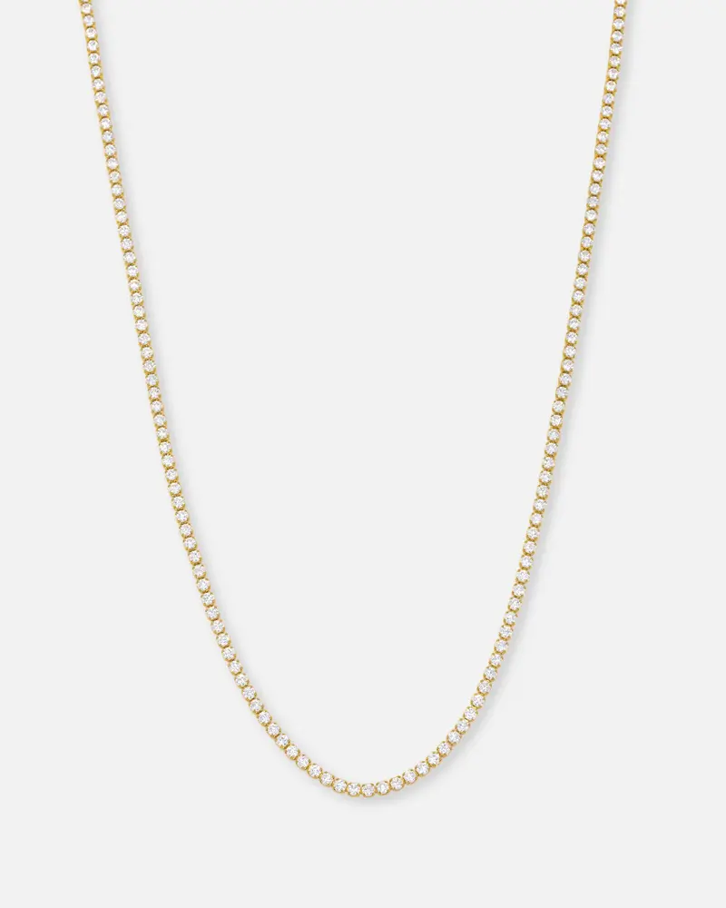 Saint Morta 2Mm Micro Tennis Chain Iced Gold 1