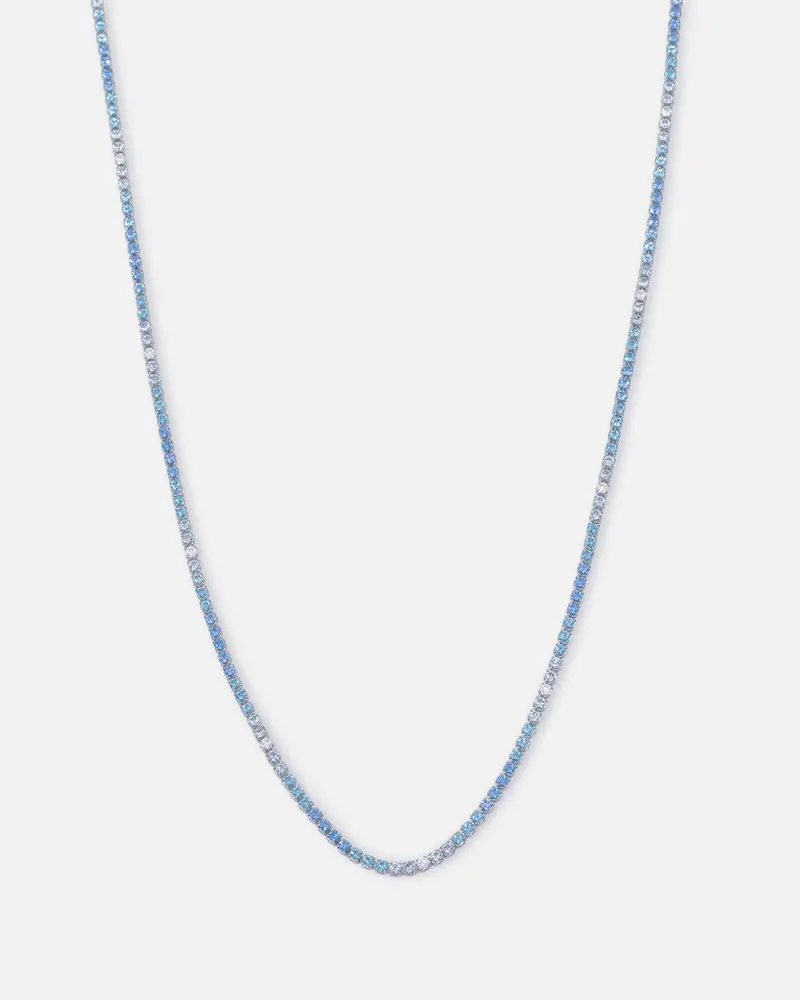 Saint Morta 2Mm Micro Tennis Chain Iced White Gold 1