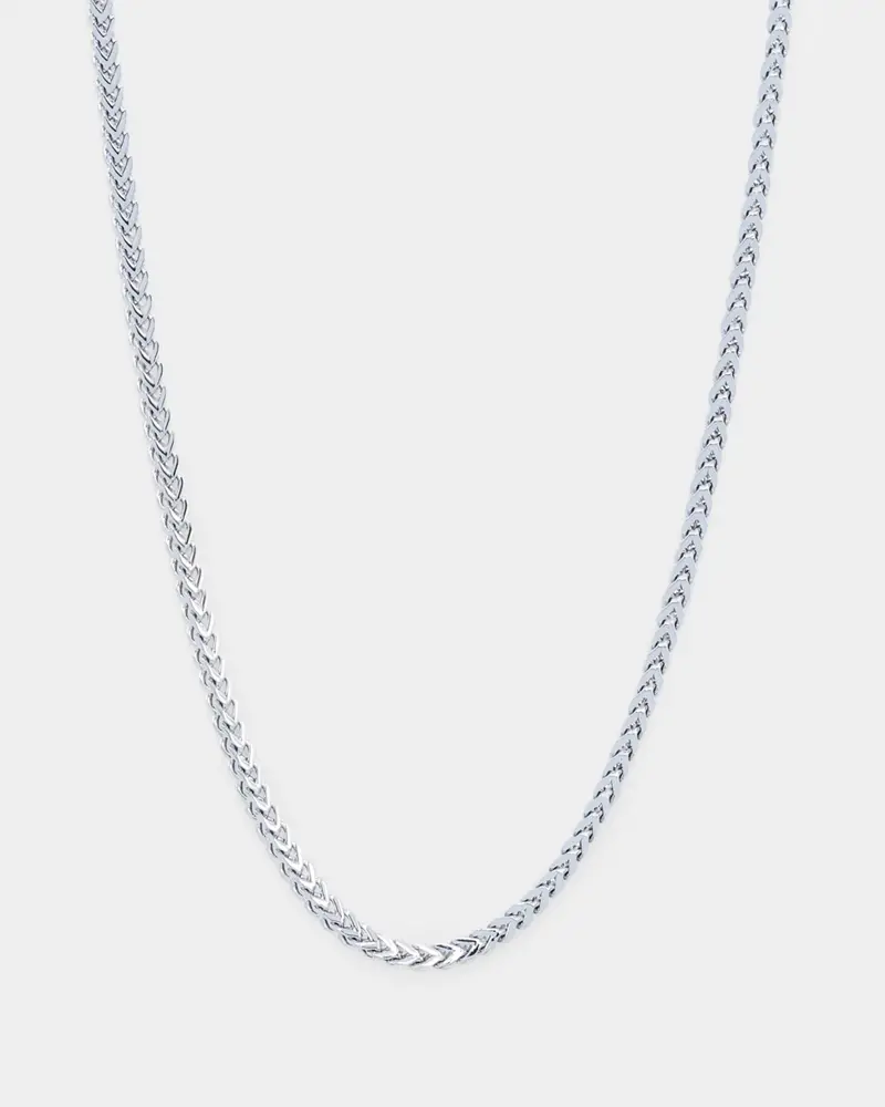 Saint Morta 4Mm Franco Chain White Gold 1