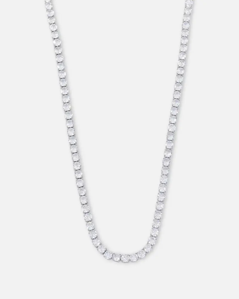 Saint Morta 5Mm Tennis Chain Iced White Gold 1