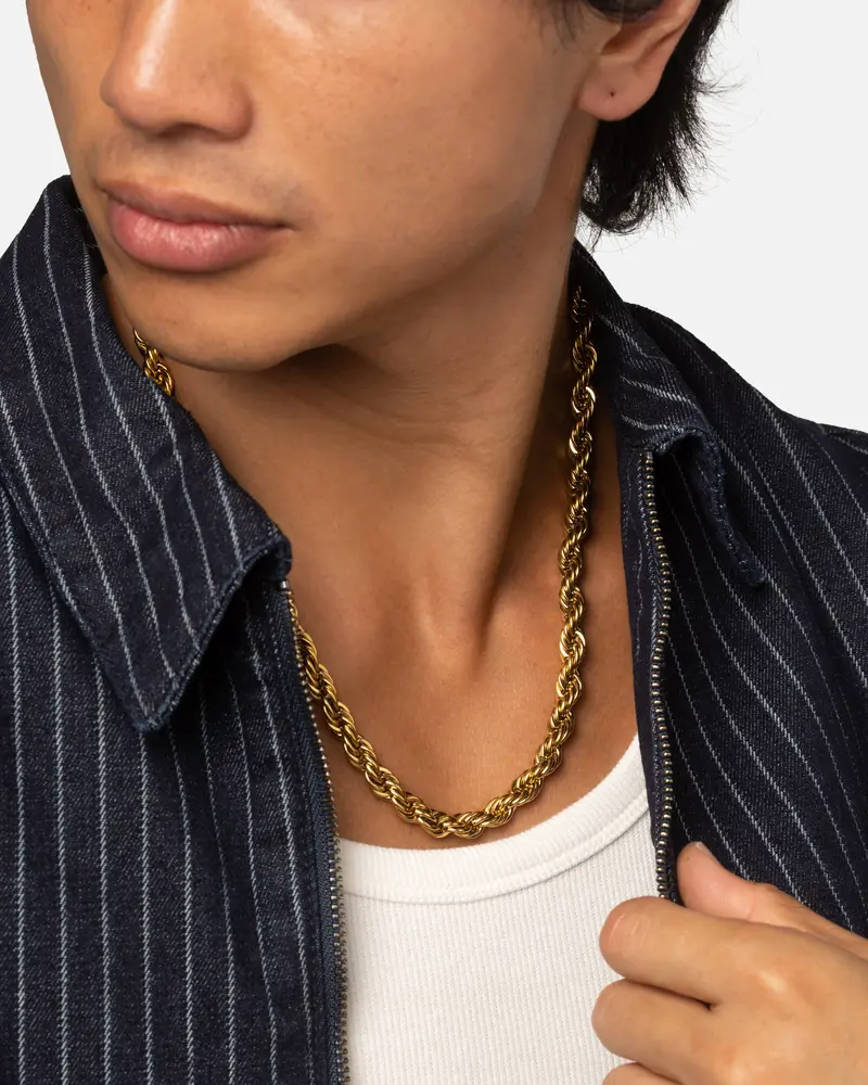 Saint Morta 8Mm Rope Chain Gold 2