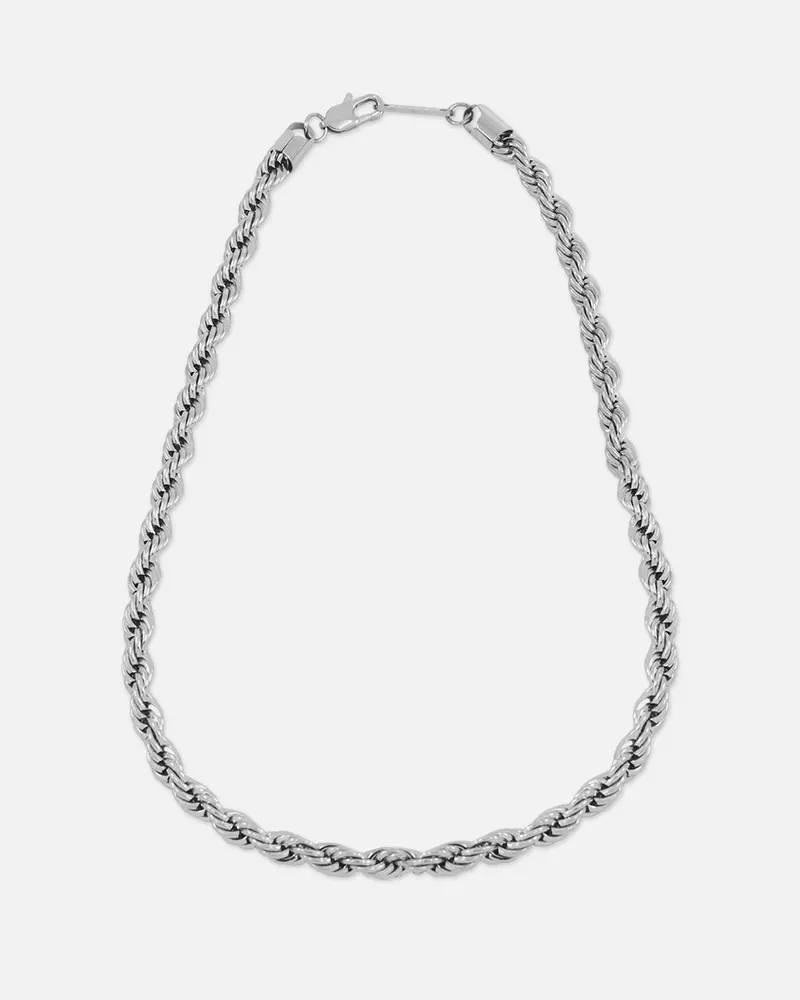 Saint Morta 8Mm Rope Chain White Gold 1