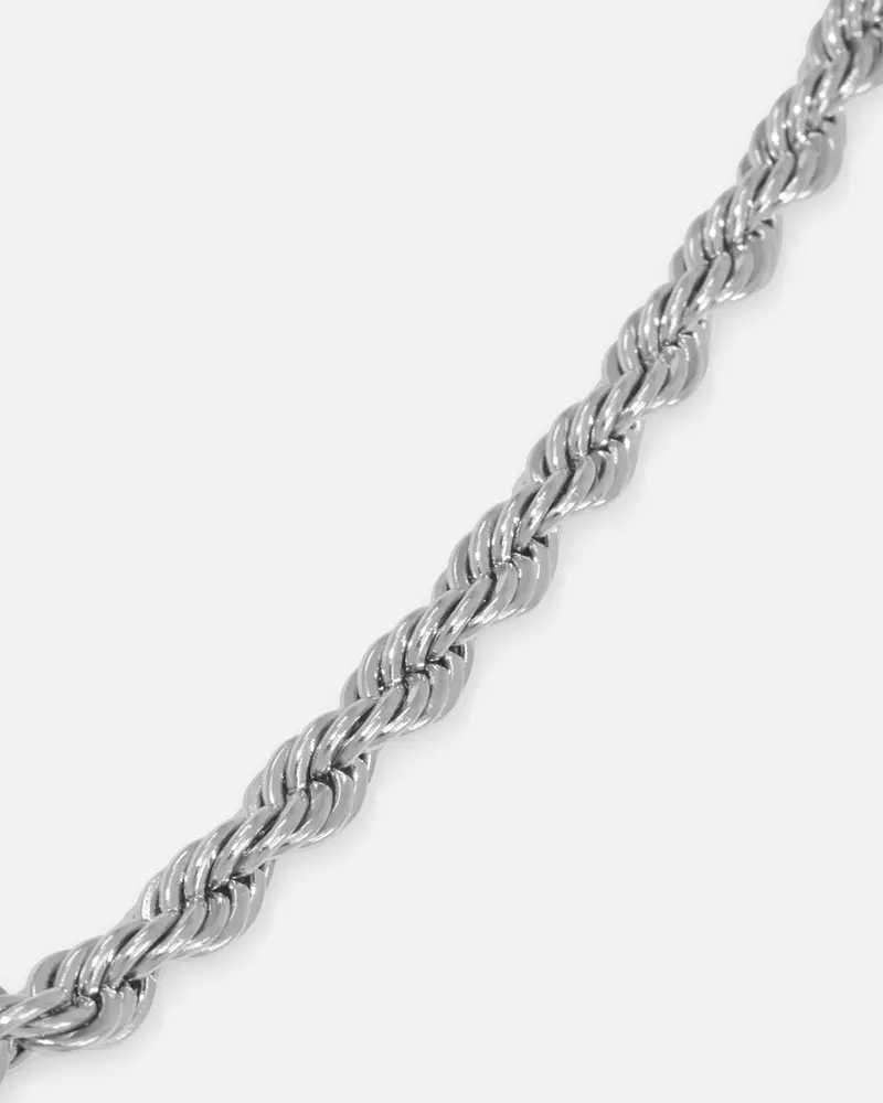 Saint Morta 8Mm Rope Chain White Gold 3