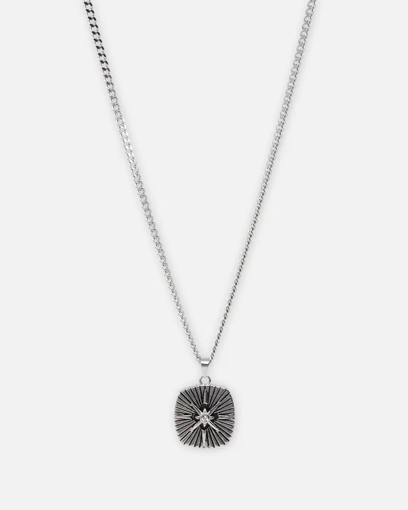 Saint Morta Aged Compass Necklace Stainless Steel 1