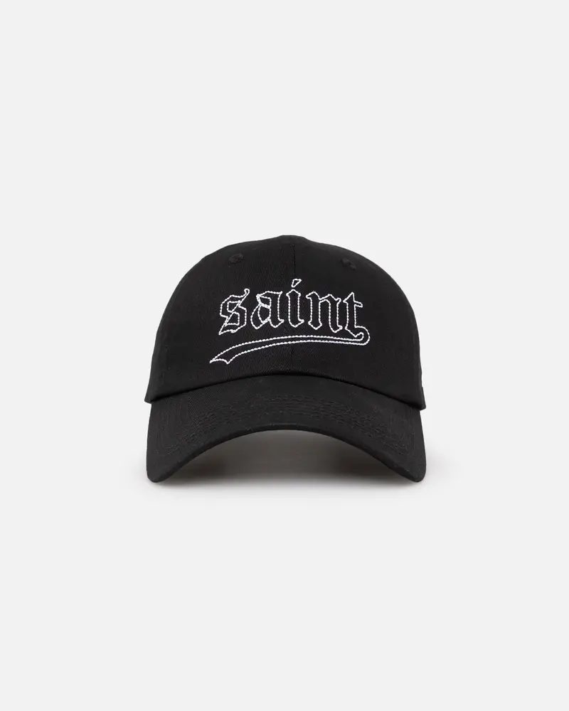 Saint Morta All Star Embroidered 6 Panel Strapback Black/White 1