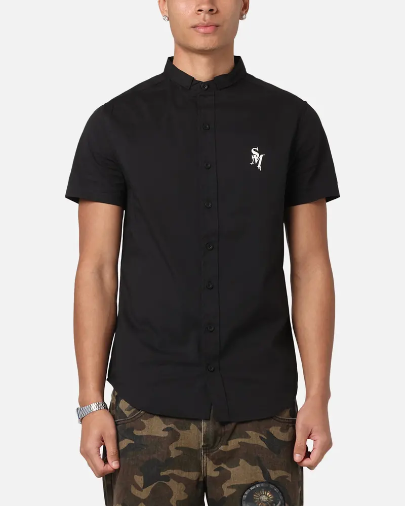Saint Morta Alpha Homora Slimfit Shirt Black/Black 1