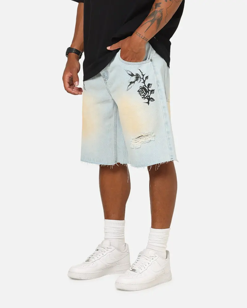 Saint Morta Amplus Holy Ghost Jorts Light Dirty Denim 1