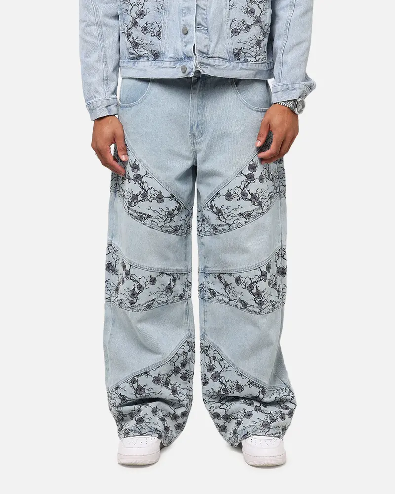 Saint Morta Amplus Poison Ivy Panel Jeans Mid Blue 1