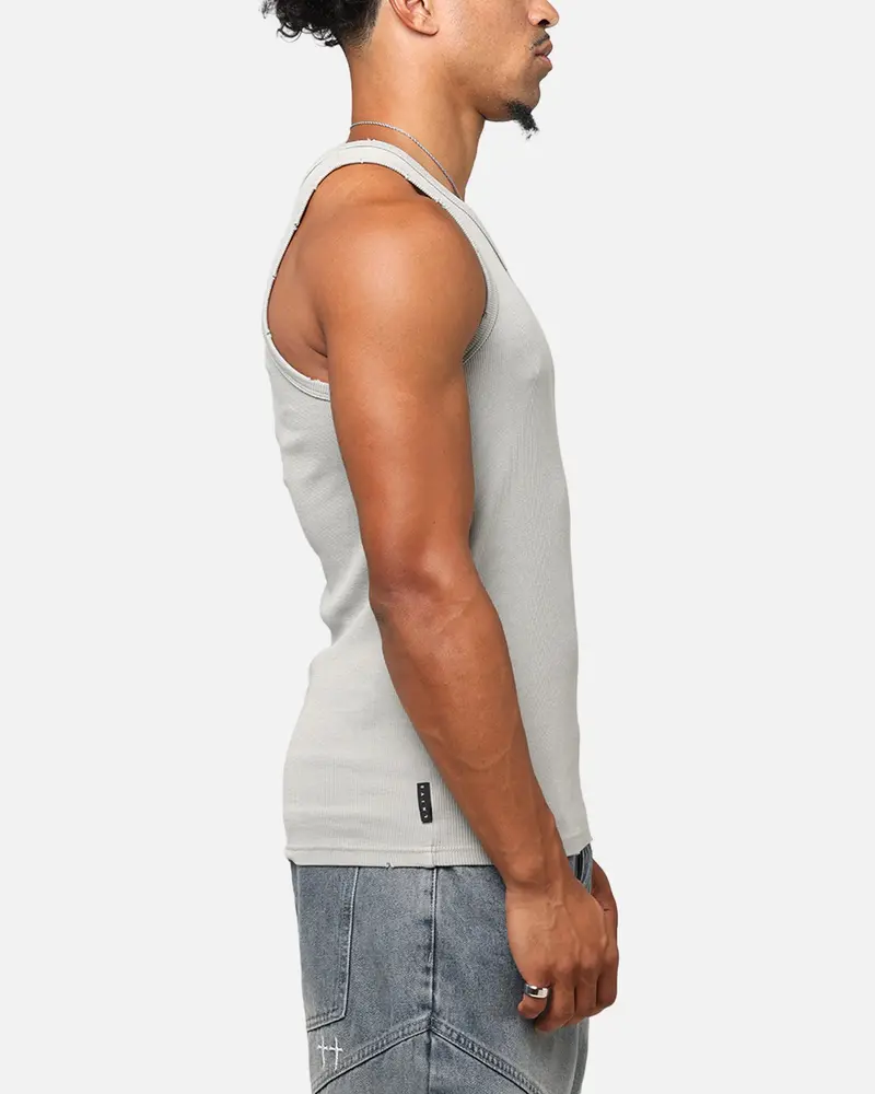 Saint Morta Arvina Distressed Singlet Grey Ash 4