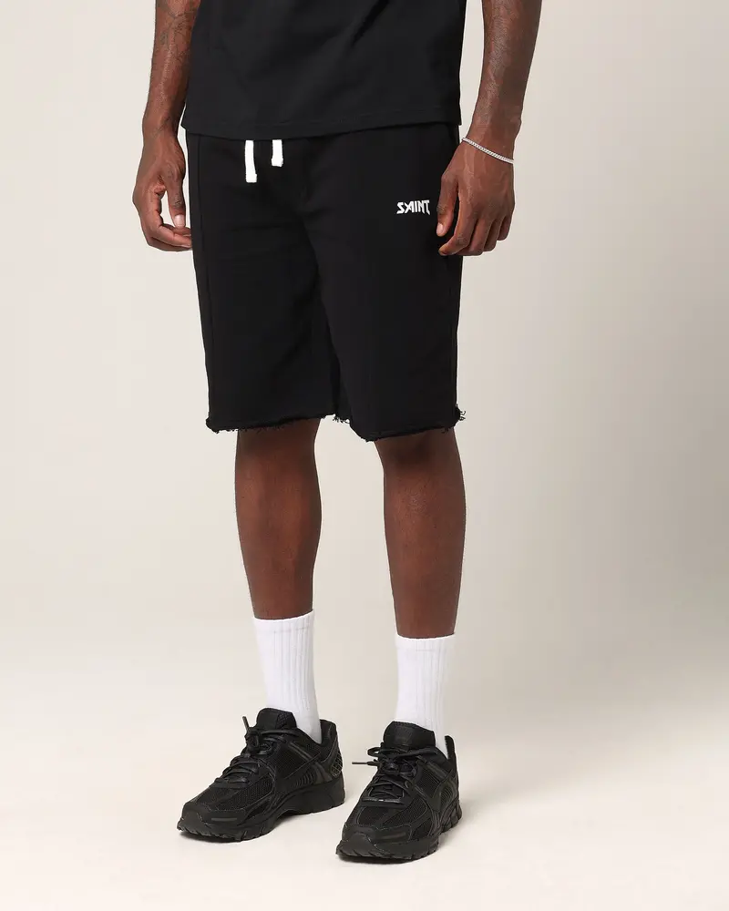 Saint Morta Baggy 90'S Sweat Shorts Black 1