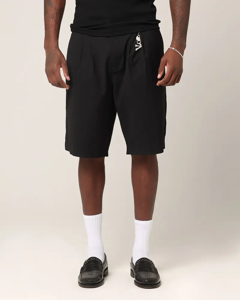 Saint Morta Baggy Trouser Shorts Black 1