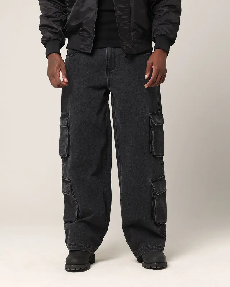 Saint Morta Baggy Workwear Jean Black Shadow 1