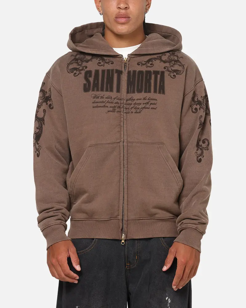 Saint Morta Baroque Zip Hoodie Pigment Washed 1