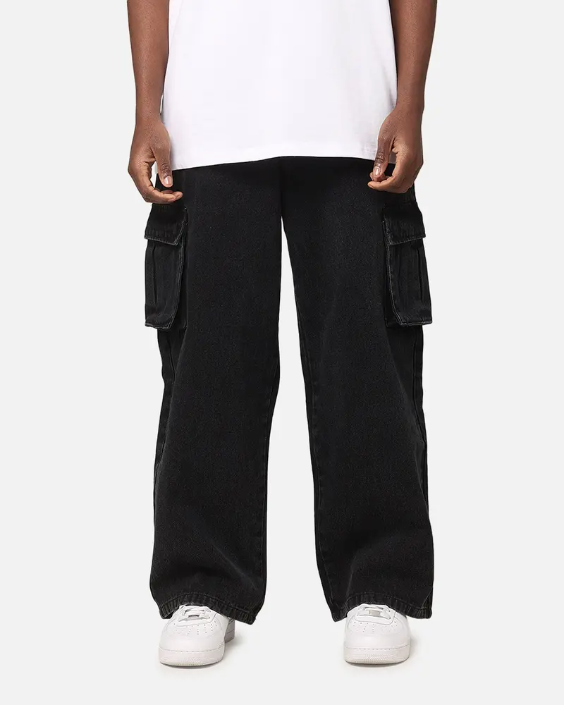 Saint Morta Cargo Jeans Black 1