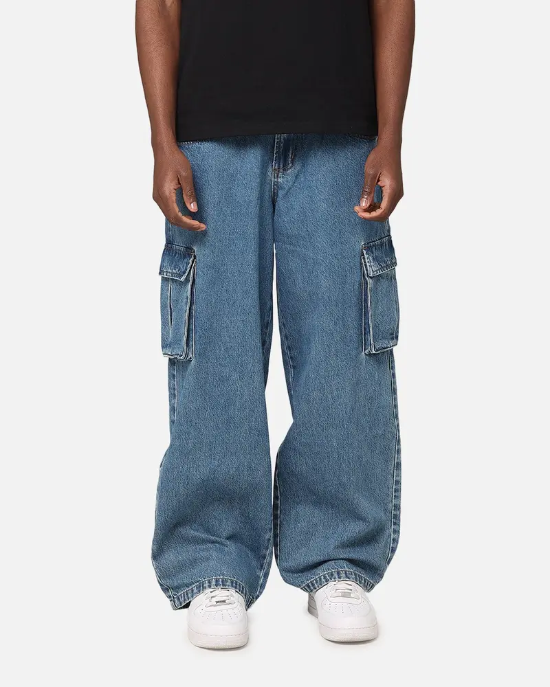 Saint Morta Cargo Jeans Blue Denim 1