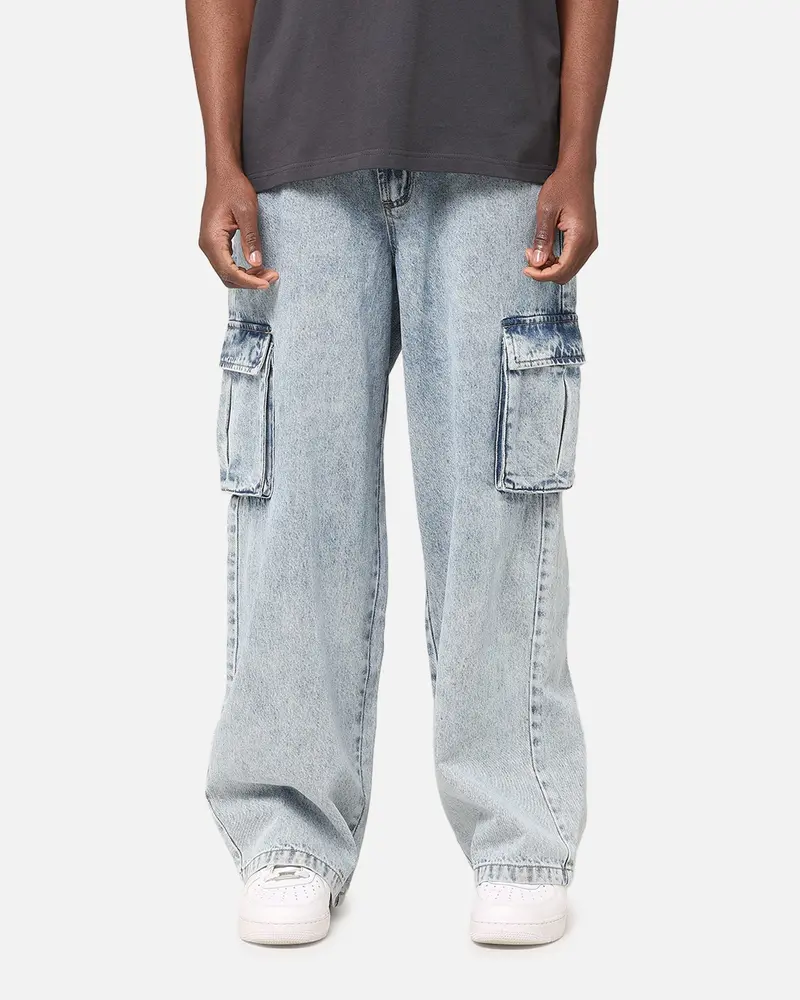 Saint Morta Cargo Jeans Light Blue 1
