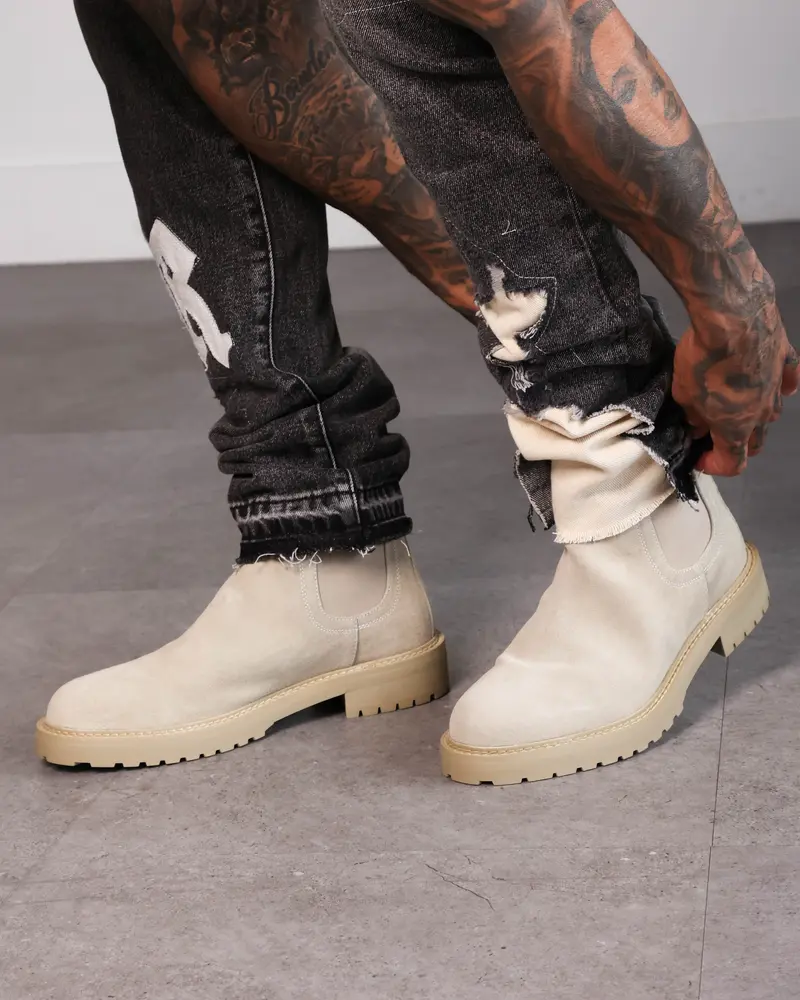 Saint Morta Chunky Chelsea Boot Light Stone 1