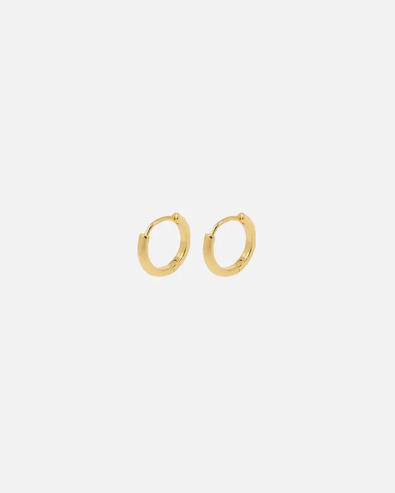 Saint Morta Classic Hoop Earring Gold 1
