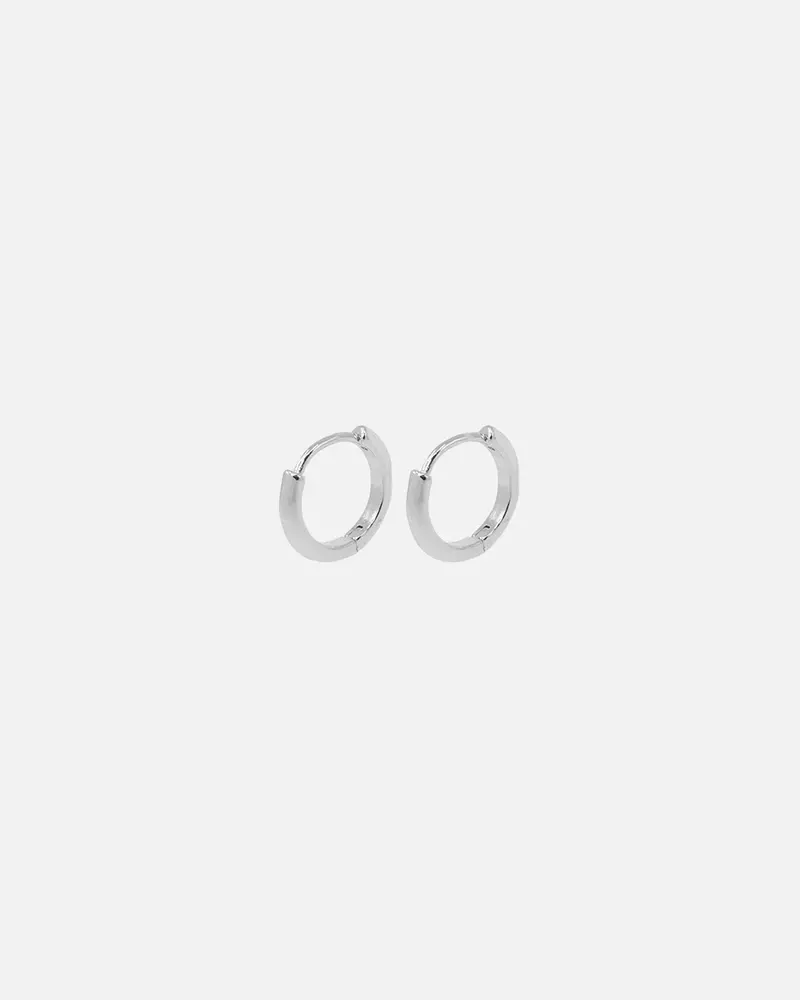 Saint Morta Classic Hoop Earring Silver 1