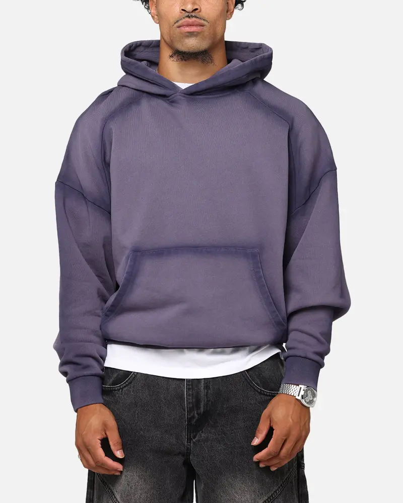 Saint Morta Contrast Wash Hoodie Purple 1