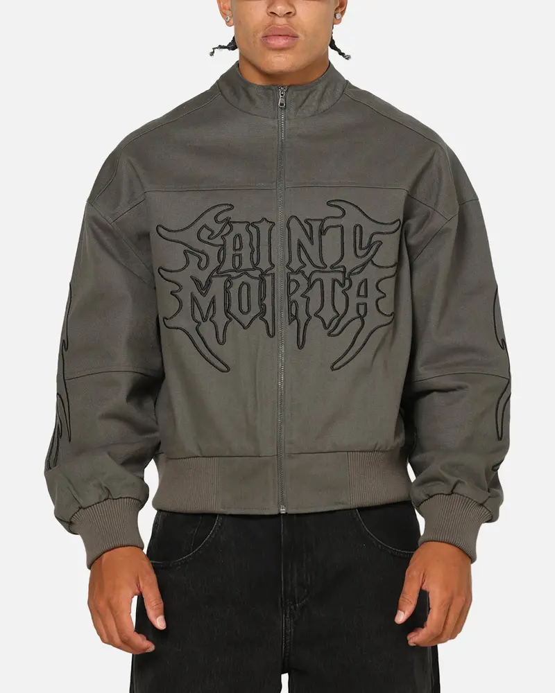 Saint Morta Crested Wing Jacket Aged Grey 1