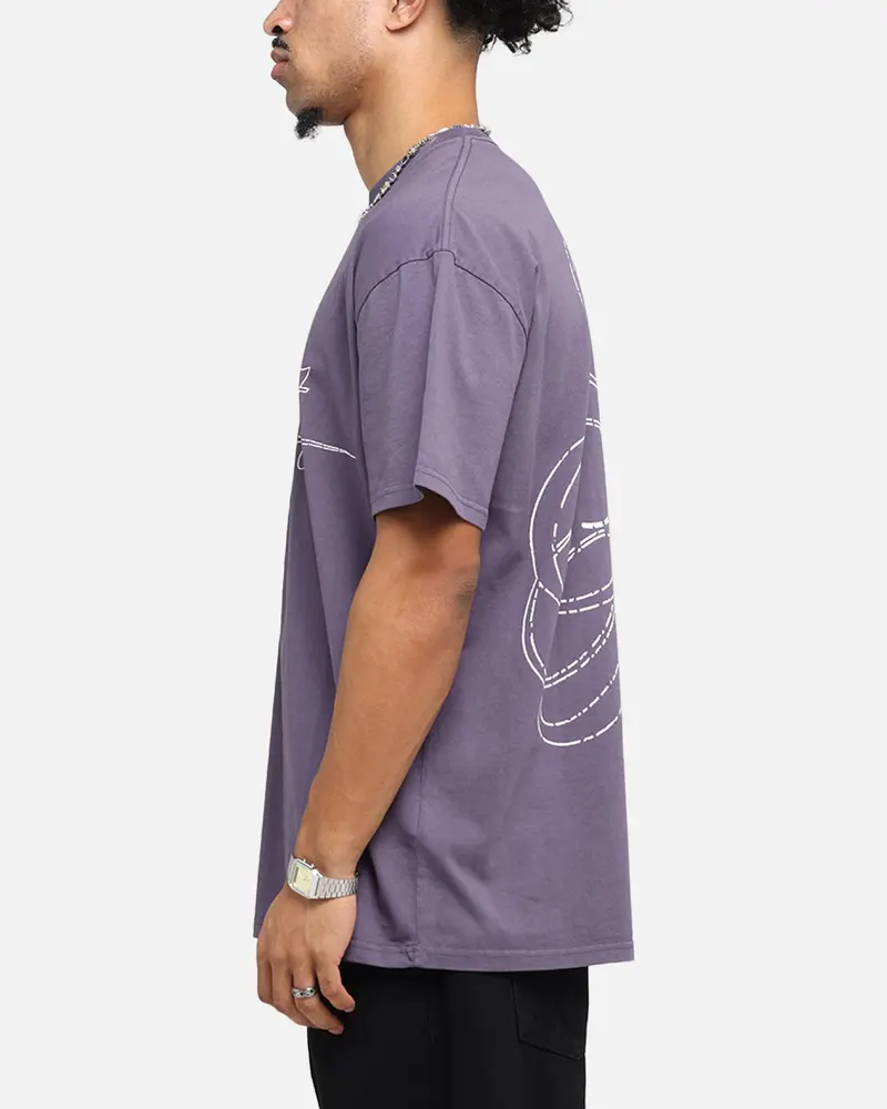 Saint Morta Cursive Boxy T-Shirt Purple 6