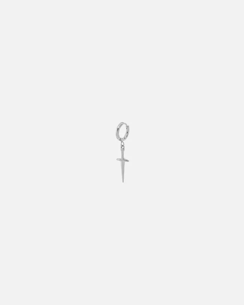 Saint Morta Dagger Earring White Gold 1