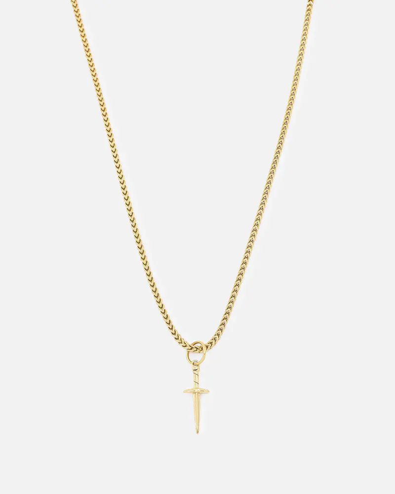 Saint Morta Dagger Franco Necklace Gold 1