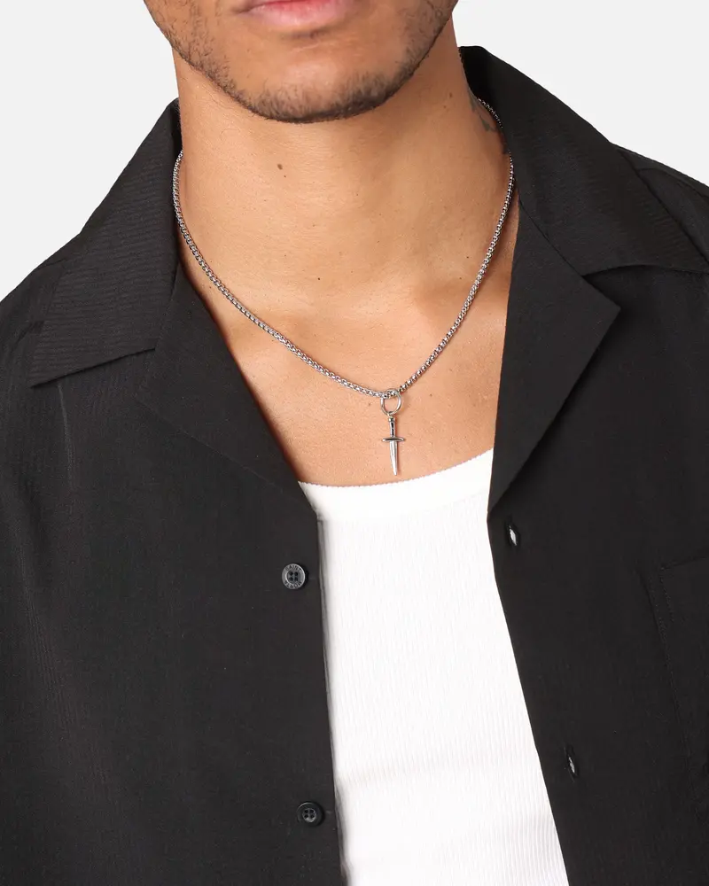 Saint Morta Dagger Pendant White Gold 1