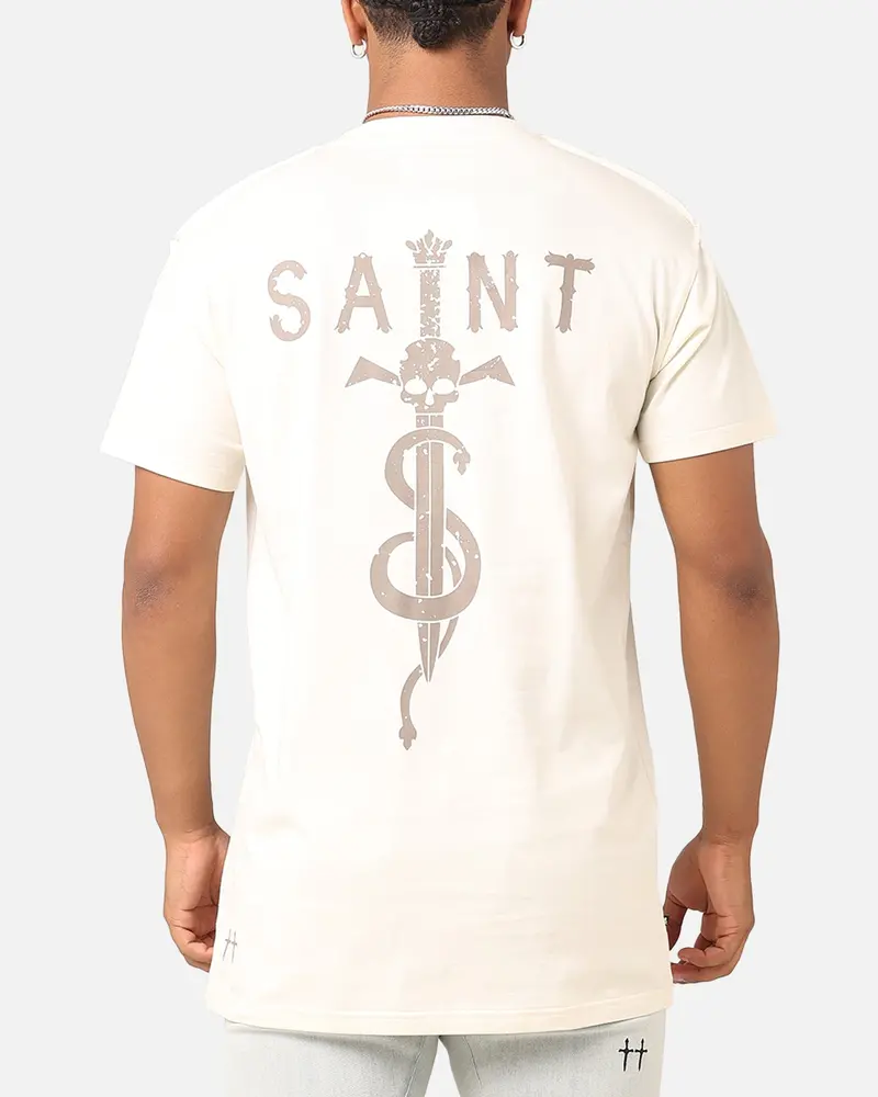 Saint Morta Daggers Lafayette T-Shirt Off White/Brown 1