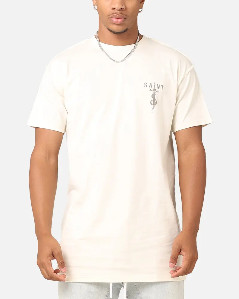 Saint Morta Daggers Lafayette T-Shirt Off White/Brown 2