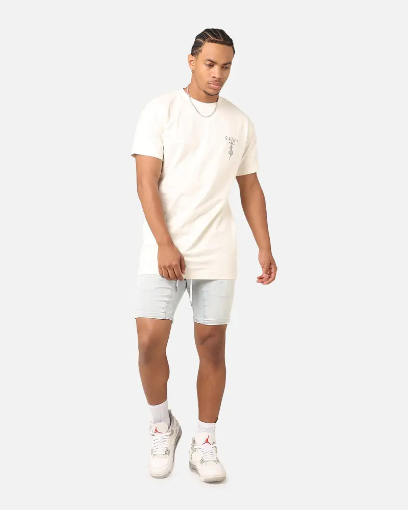 Saint Morta Daggers Lafayette T-Shirt Off White/Brown 5