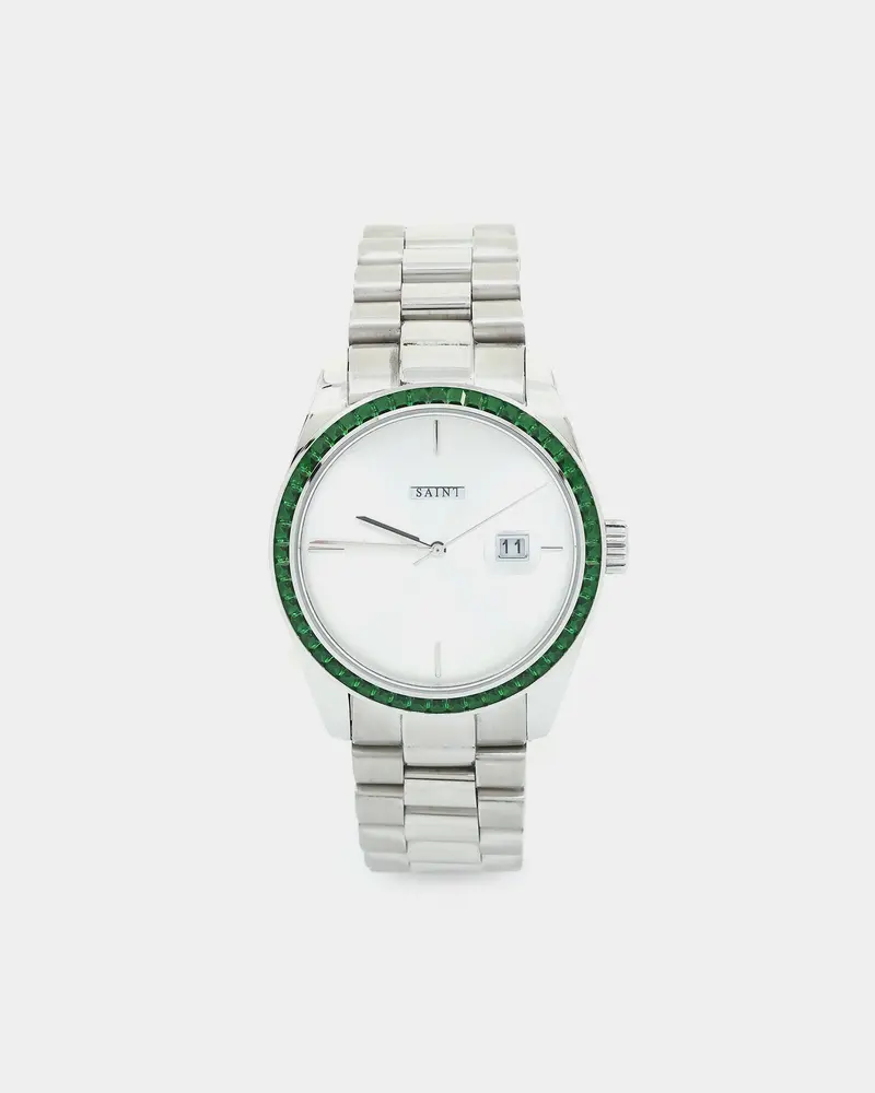 Saint Morta De Couler Watch Silver/Green 1