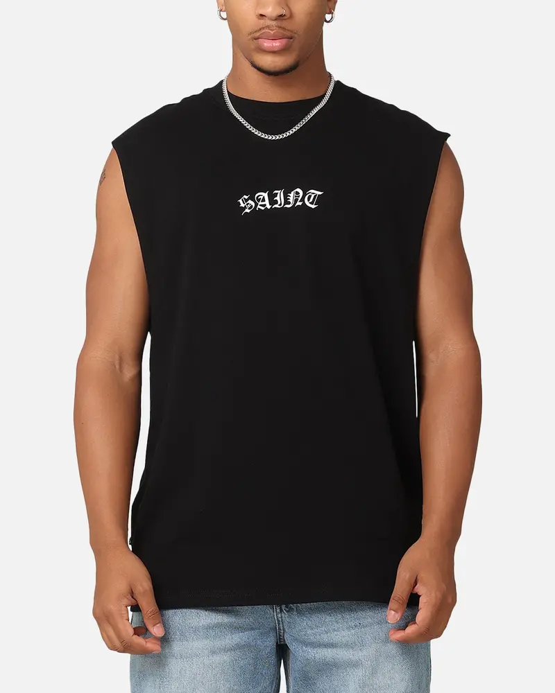 Saint Morta Dead Oversized Muscle T-Shirt Black 1