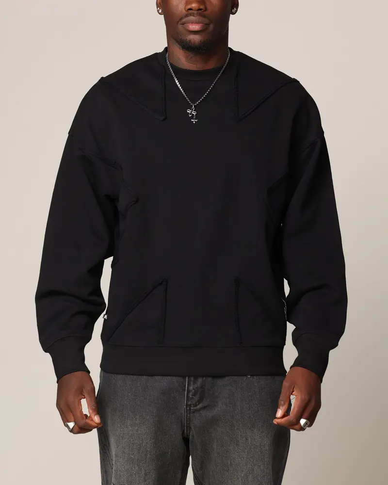 Saint Morta Deconstructed Psi Crewneck Black 1