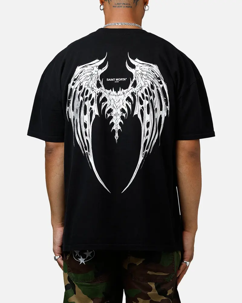 Saint Morta Departed Boxy T-Shirt Black 1