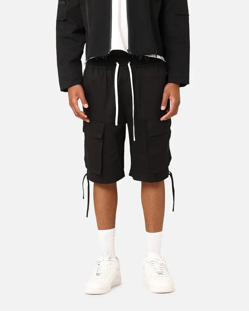 Saint Morta Dept Cargo Shorts Black 1