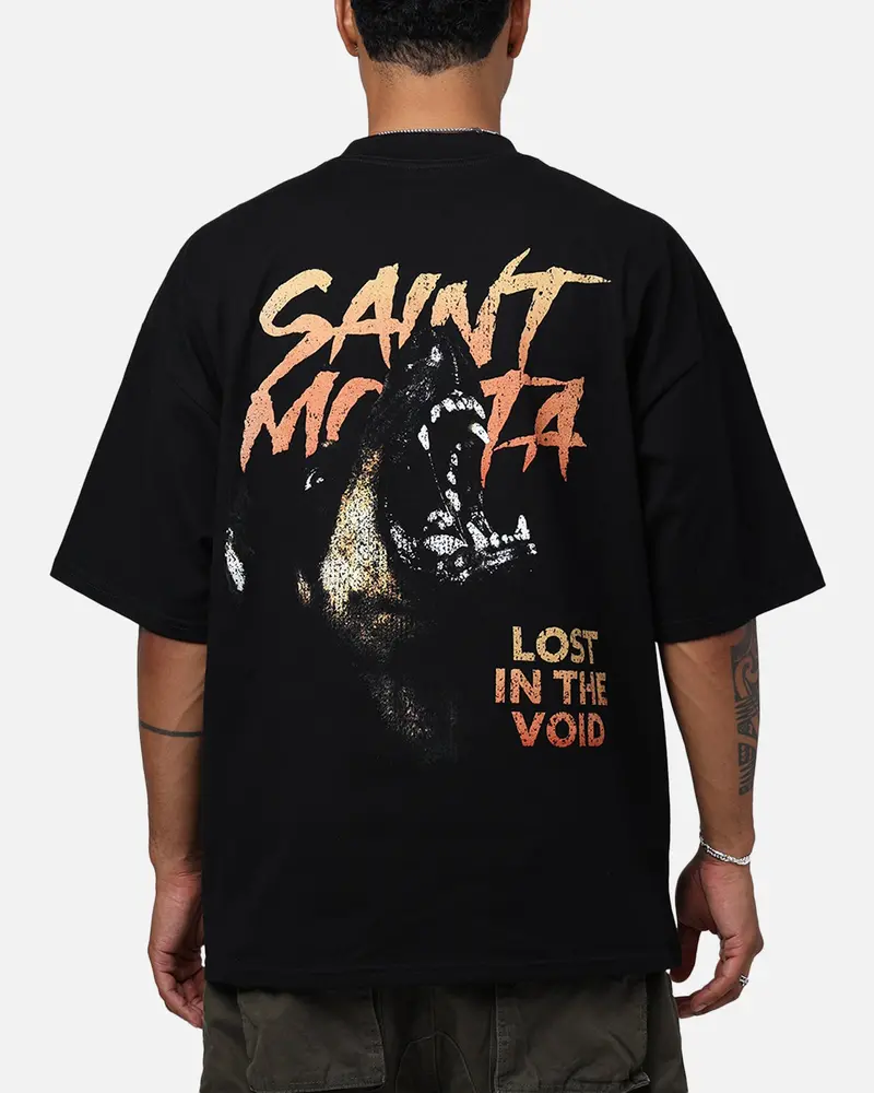 Saint Morta Deranged Mock T-Shirt Black 1