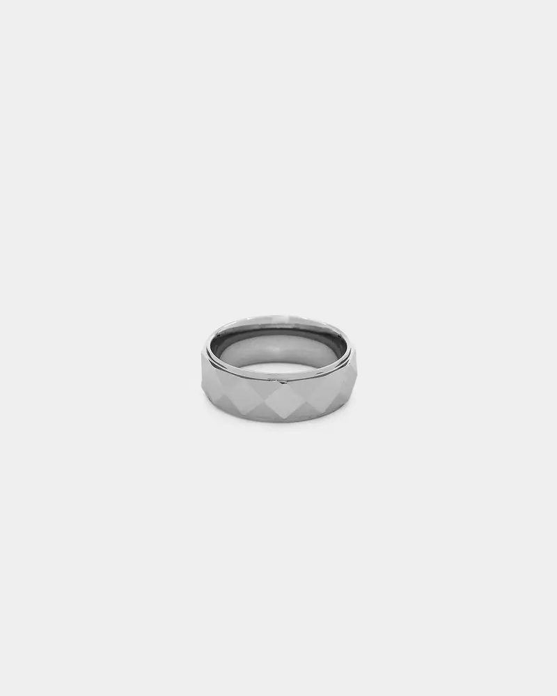 Saint Morta Diamond Cut Tungsten Ring Steel Tungsten 1