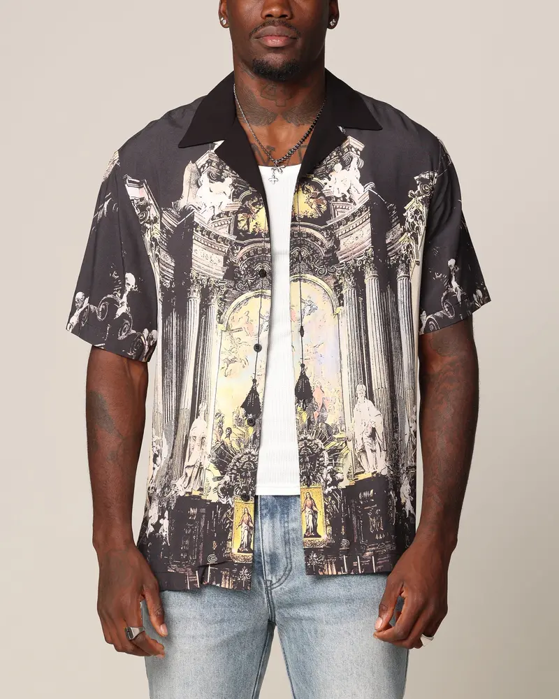 Saint Morta Divine Reverence Button Up Shirt Multi 1