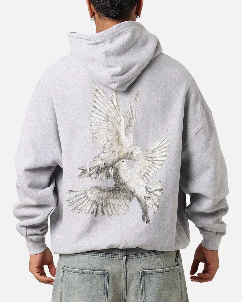Saint Morta Doves Vintage Hoodie Light Marle 1
