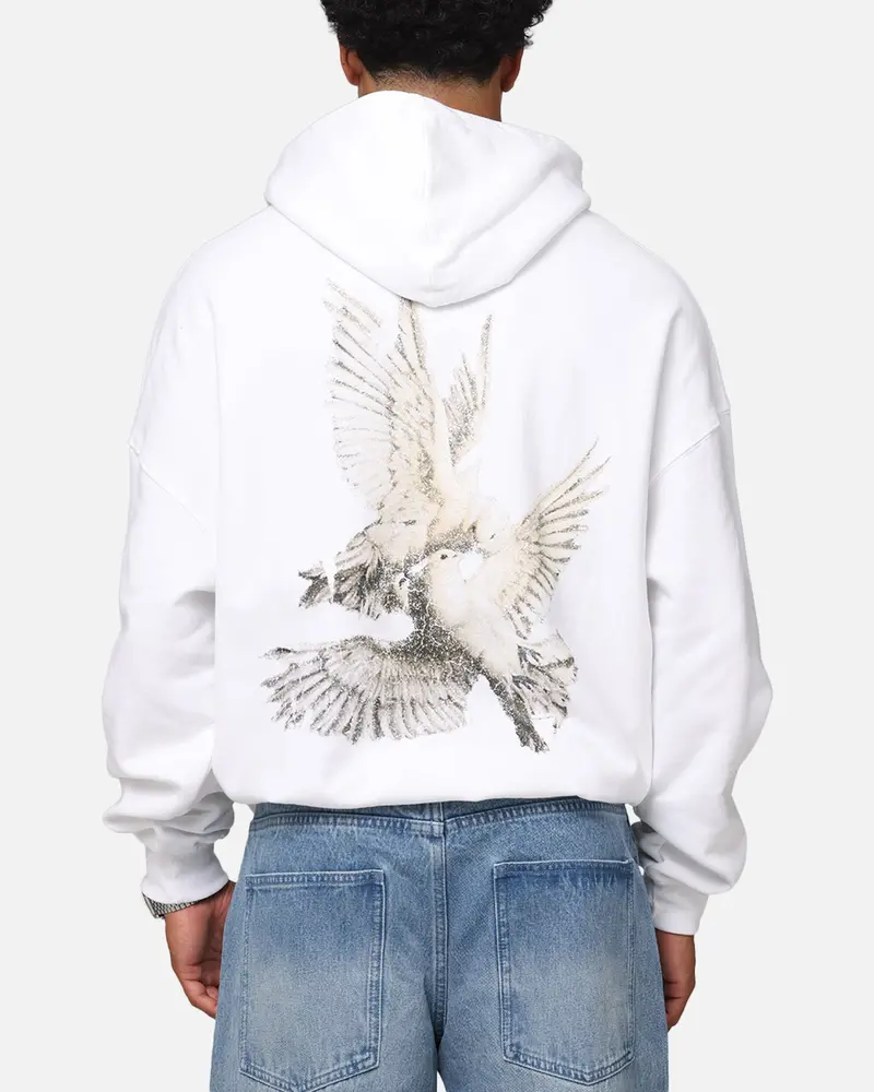 Saint Morta Doves Vintage Hoodie White 1