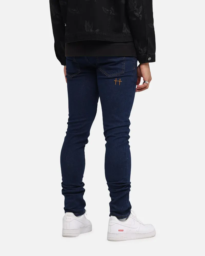 Saint Morta Dynasty Jeans Indigo/Tan 1