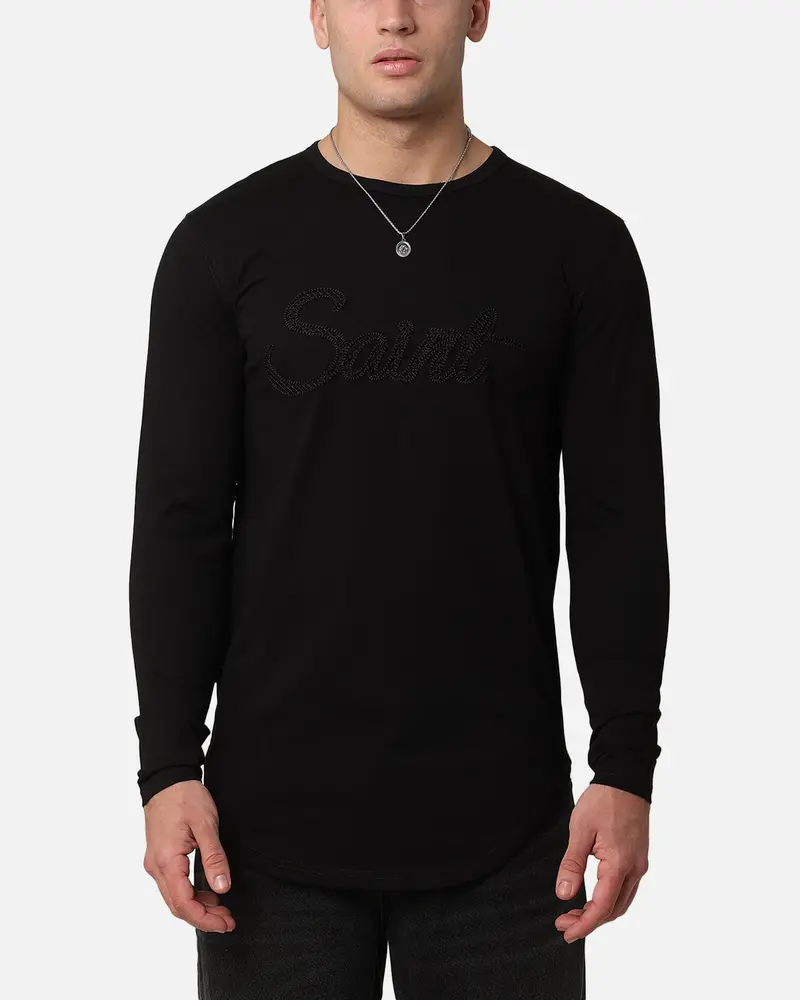 Saint Morta El Duplo Scribere Long Sleeve T-Shirt Black 1