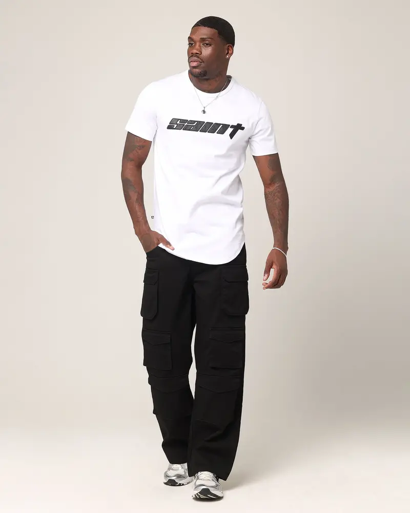 Saint Morta Faith El Duplo T-Shirt White/Black 2