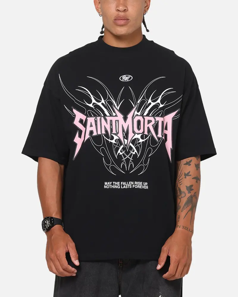 Saint Morta Fallen Tribal Boxy T-Shirt Black 1
