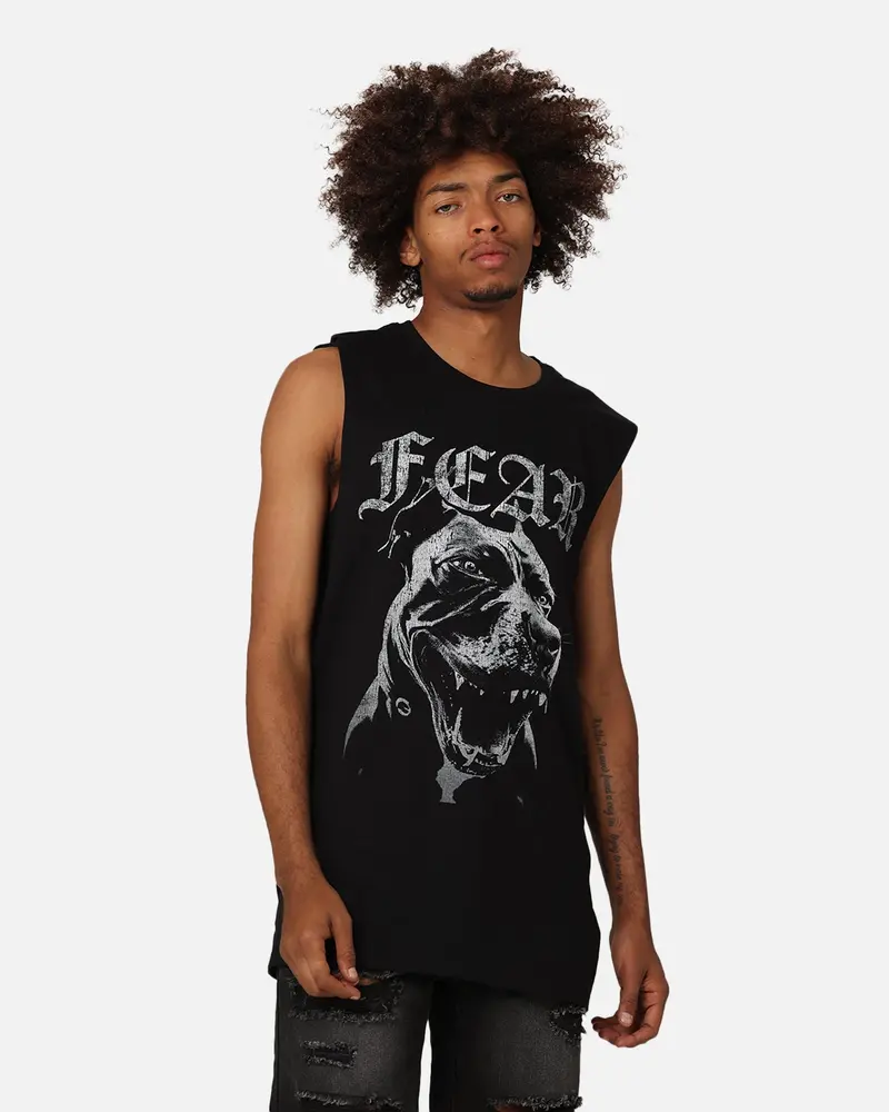 Saint Morta Fear Muscle T-Shirt Black/White 1