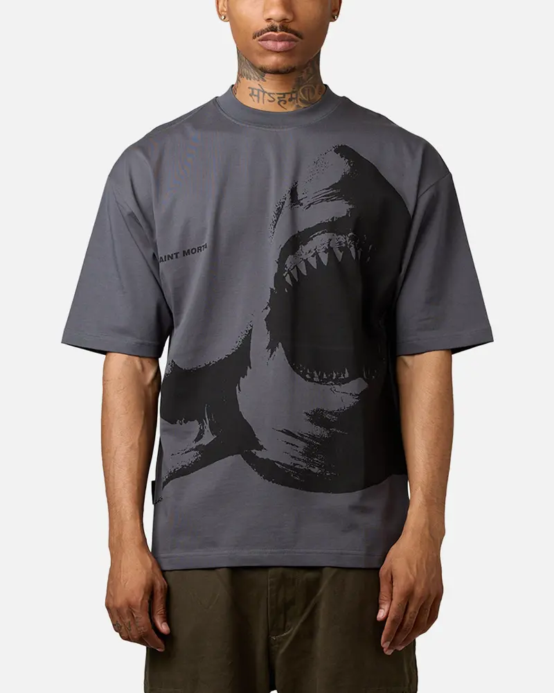 Saint Morta Fear The Abyss Patrol T-Shirt Dark Grey 1